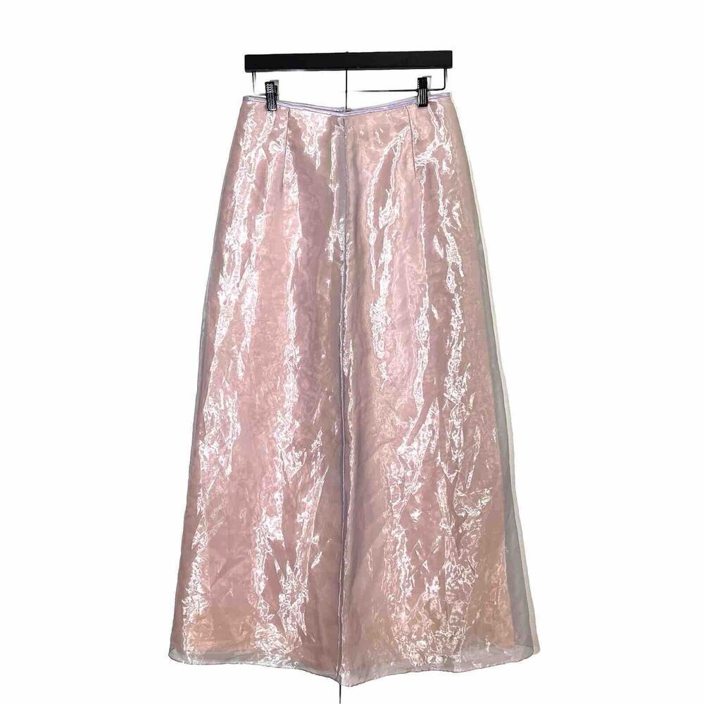 Gunne Sax Jessica McClintock Vintage maxi skirt Women’s 9 Sheer Pink‎ Romantic